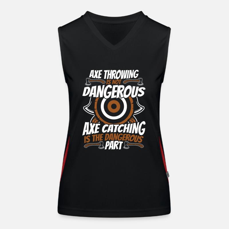 Axe Throwing Is Not Axe Throwing Game Women's Functional Contrast Tank Top