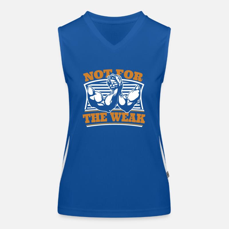 Pas pour les techniques faibles Exercice Entraîneur Bras Débardeur respirant contrasté Femme