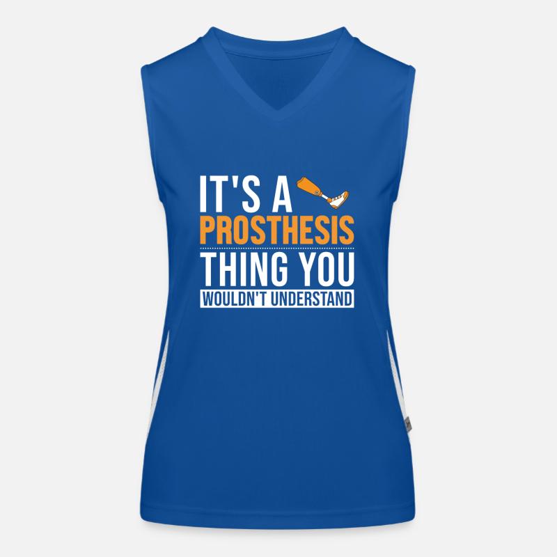 Es ist eine Prothesensache Prothesen-Gliedmaßen-Benutzerbein Funktionelles Kontrast-Tank Top für Frauen