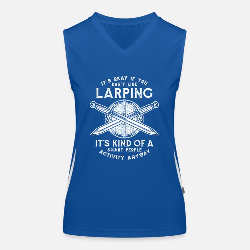 Smart People Activity LARPing Armor Weapons Women's Functional Contrast Tank Top
