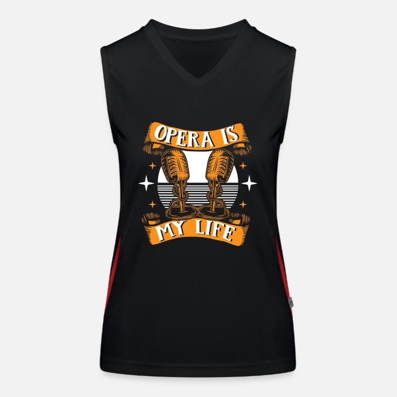 Opera Is My Life Opera House Vocalist Lover Opera Women's Functional Contrast Tank Top