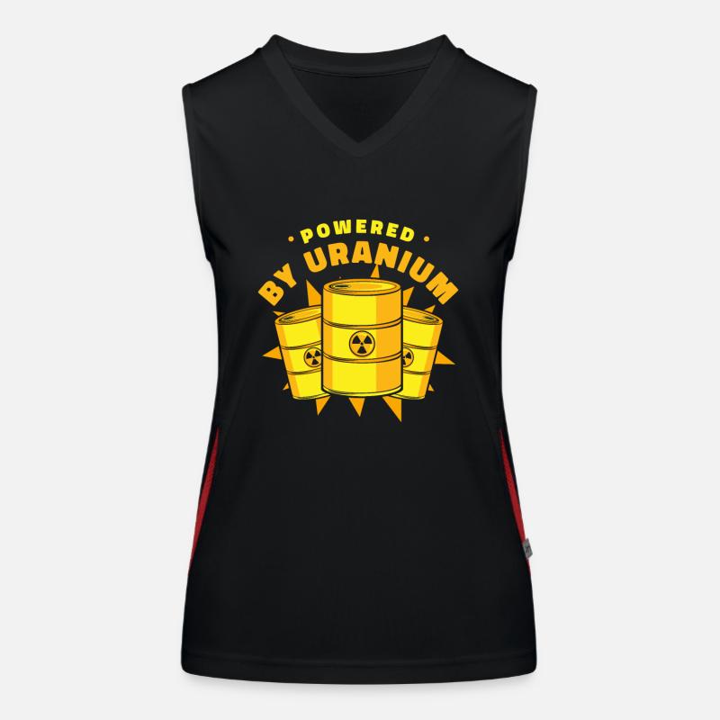 Powered By Uranium Energy Uranium Operator Women's Functional Contrast Tank Top