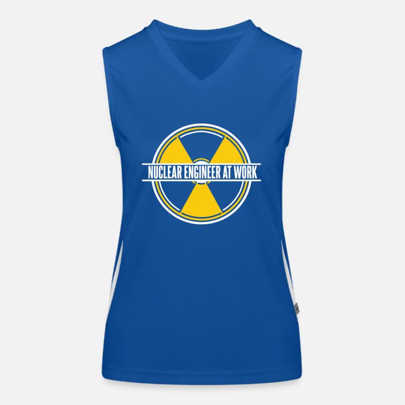 Nuclear Engineer At Work Energy Uranium Nuclear Women's Functional Contrast Tank Top