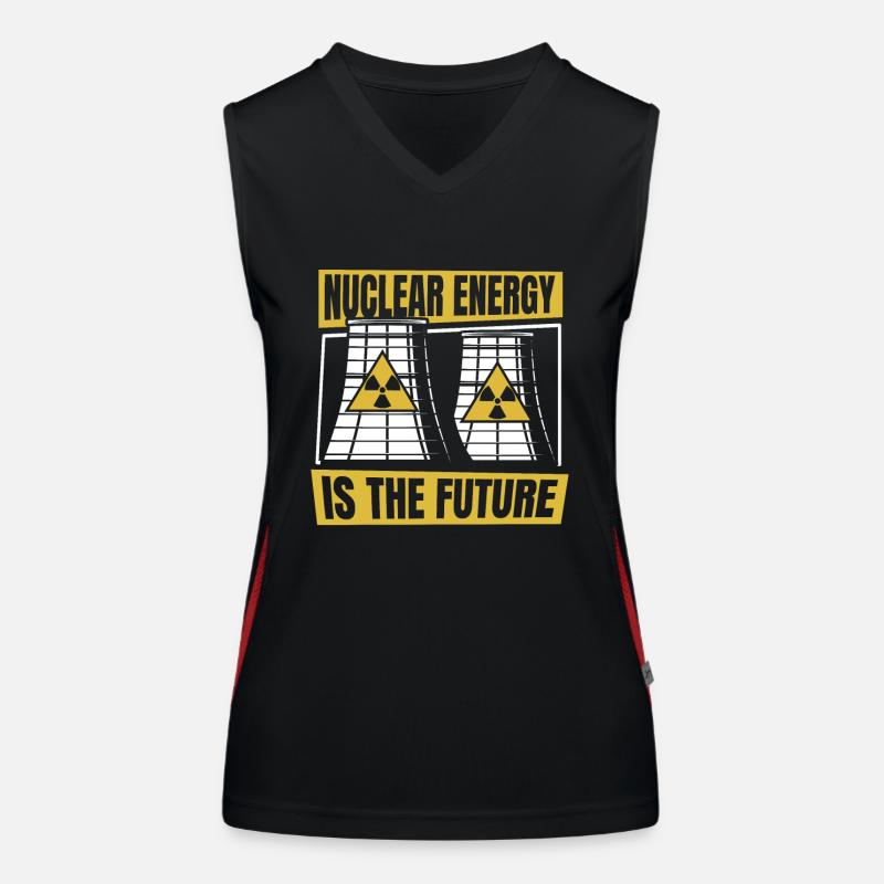 Nuclear Energy Is The Future Energy Uranium Women's Functional Contrast Tank Top