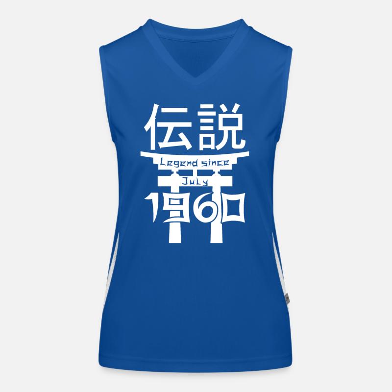 Legend since July 1960 Geburtstag Geschenk Funktionelles Kontrast-Tank Top für Frauen