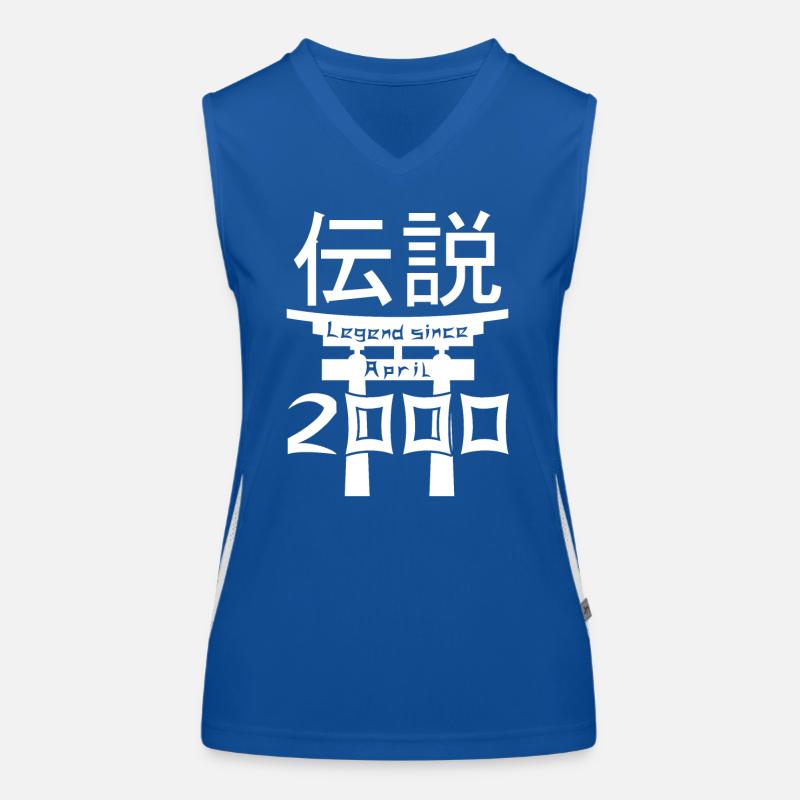 Legend since April 2000 Birthday Gift Women's Functional Contrast Tank Top