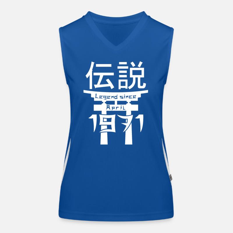 Legend since April 1971 Geburtstag Geschenk Funktionelles Kontrast-Tank Top für Frauen