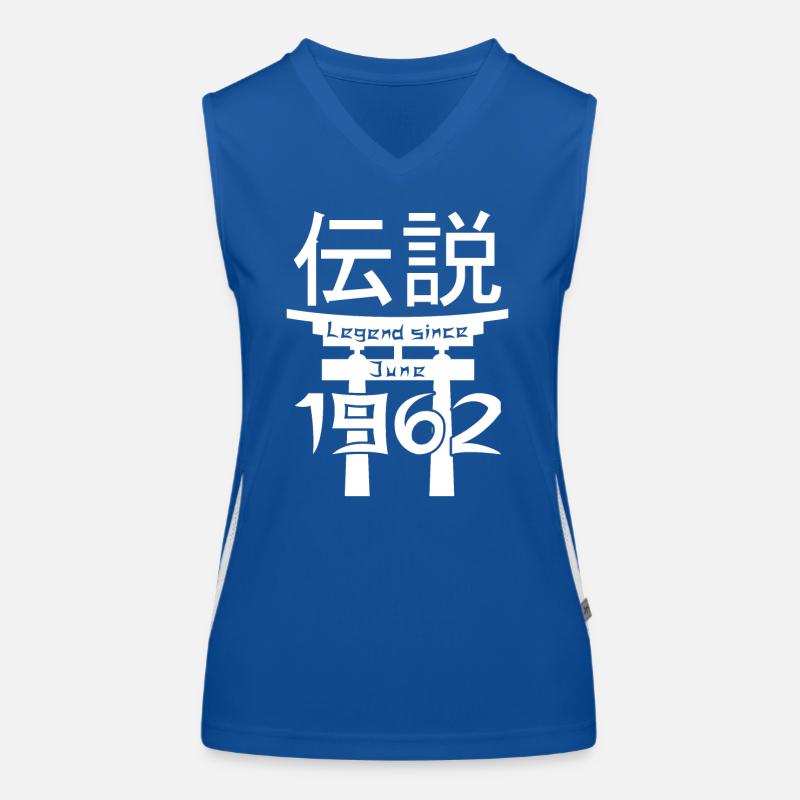 Legend since June 1962 Geburtstag Geschenk Funktionelles Kontrast-Tank Top für Frauen