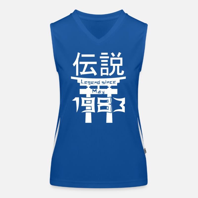Legend since May 1983 Geburtstag Geschenk Funktionelles Kontrast-Tank Top für Frauen