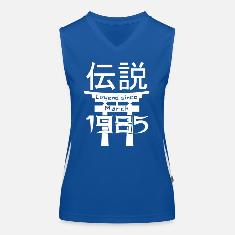 Legend since March 1985 Geburtstag Geschenk Funktionelles Kontrast-Tank Top für Frauen