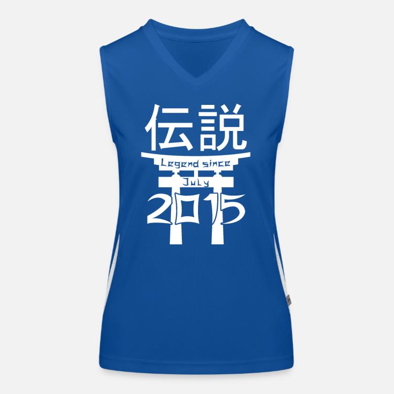 Legend since July 2015 Geburtstag Geschenk Funktionelles Kontrast-Tank Top für Frauen