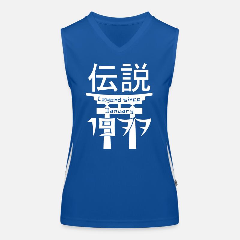 Legend since January 1977 Geburtstag Geschenk Funktionelles Kontrast-Tank Top für Frauen
