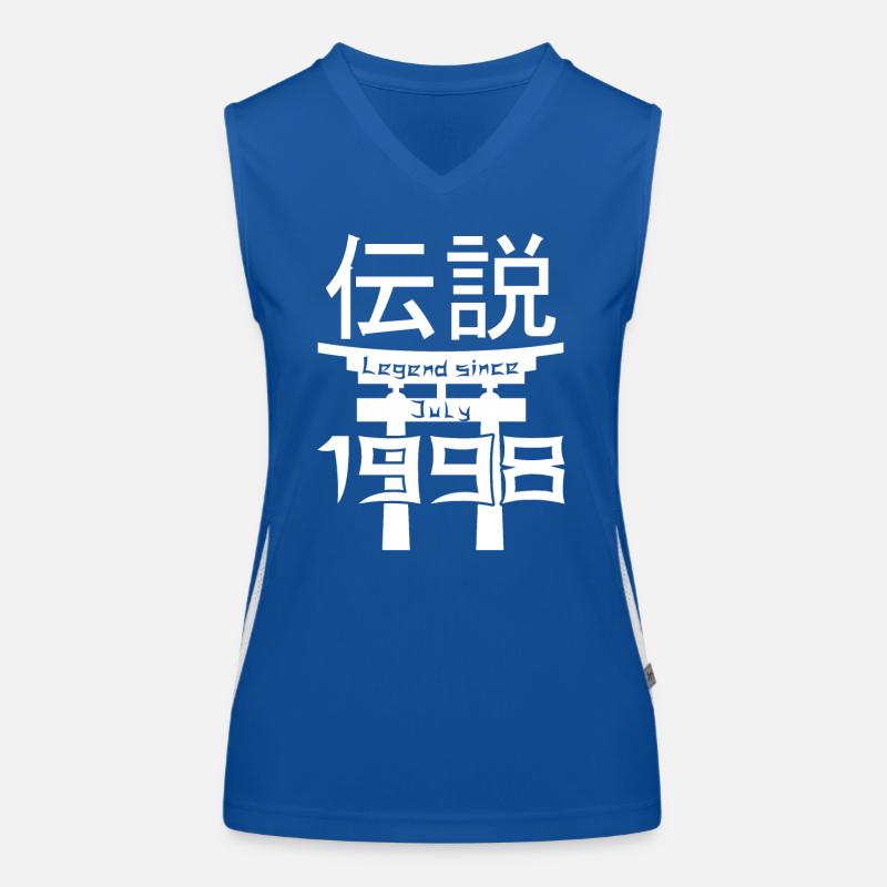 Legend since July 1998 Birthday Gift Women's Functional Contrast Tank Top