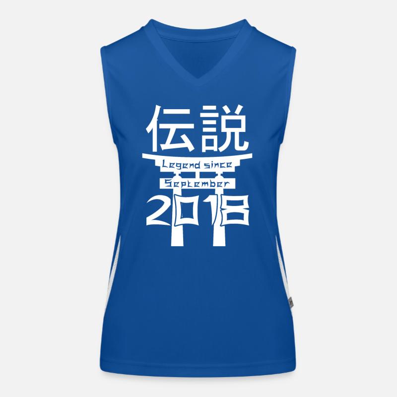 Legend since September 2018 Birthday Gift Women's Functional Contrast Tank Top