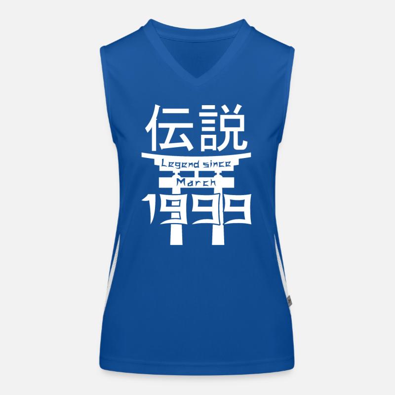 Legend since March 1999 Geburtstag Geschenk Funktionelles Kontrast-Tank Top für Frauen