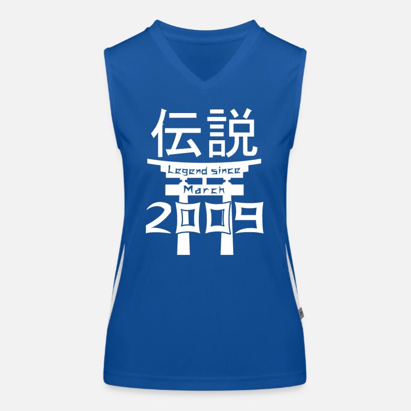 Legend since March 2009 Birthday Gift Women's Functional Contrast Tank Top