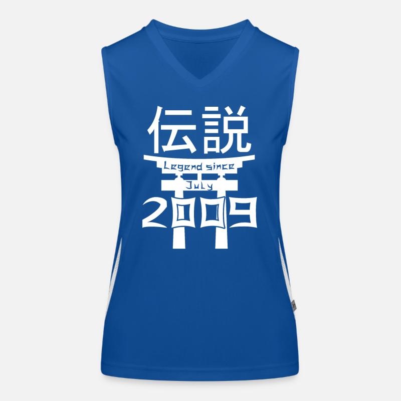 Legend since July 2009 Birthday Gift Women's Functional Contrast Tank Top