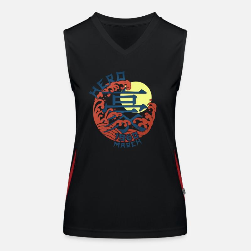 Japan Hero since March 1960 Geburtstaggeschenk Funktionelles Kontrast-Tank Top für Frauen