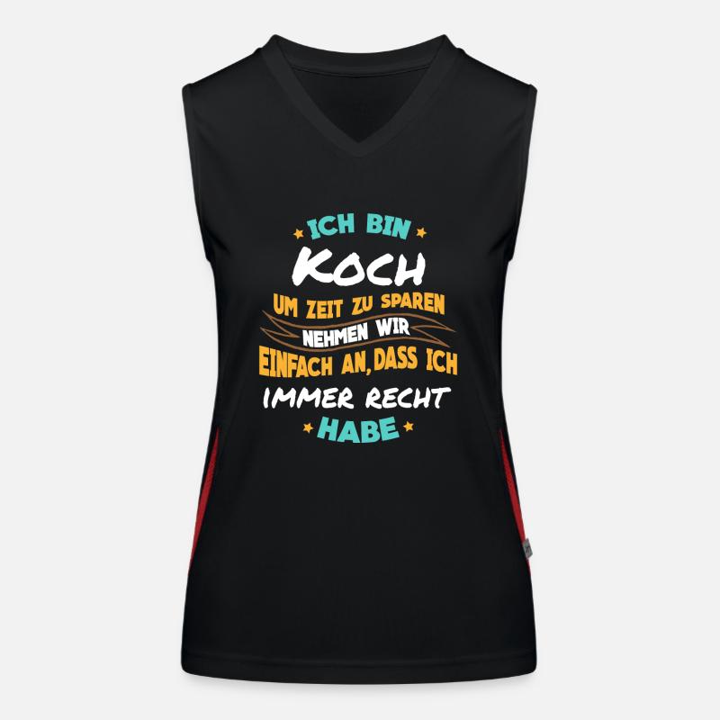 Kochen - Ich bin Koch Funktionelles Kontrast-Tank Top für Frauen