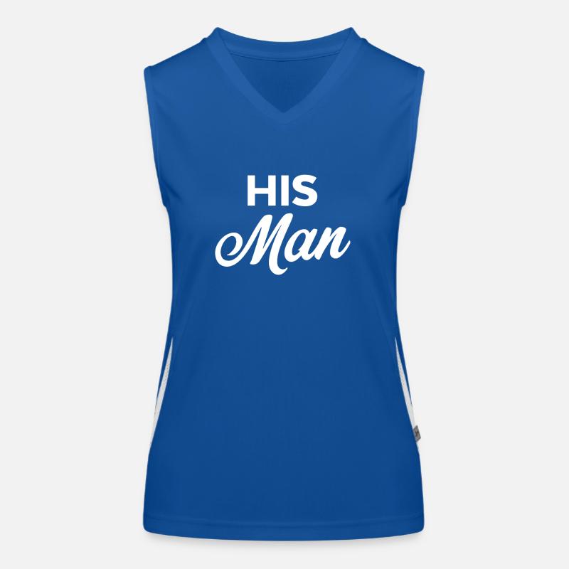 Sein Mann Funktionelles Kontrast-Tank Top für Frauen