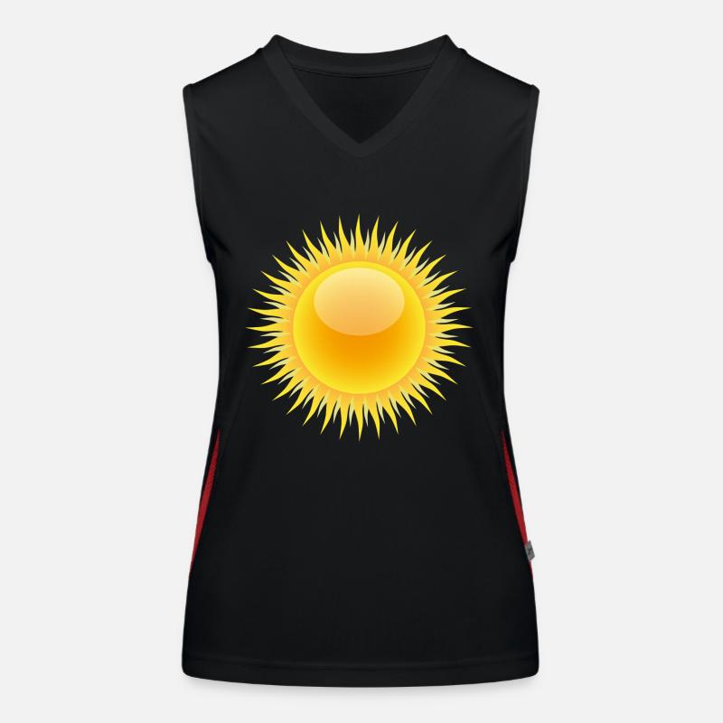 rainbow sun clouds weather rainbow sun cloud50 Women's Functional Contrast Tank Top
