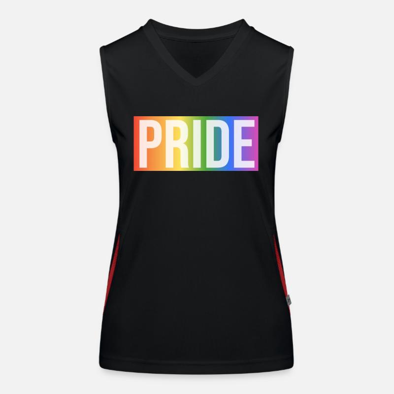 Pride Rainbow Gift Funktionelles Kontrast-Tank Top für Frauen