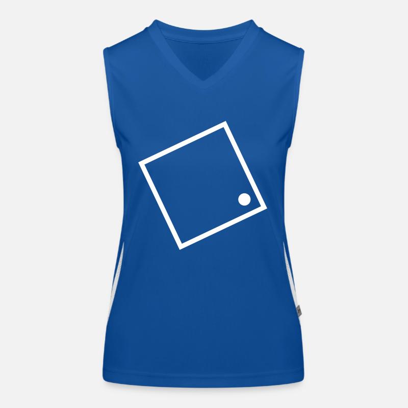 Projekt Ü Logo Funktionelles Kontrast-Tank Top für Frauen