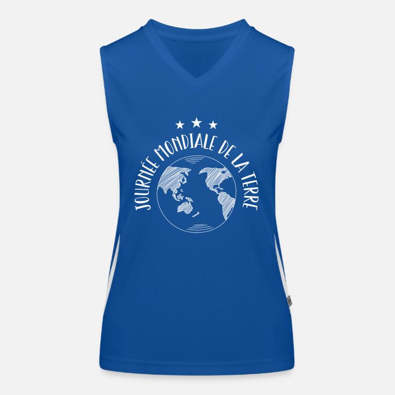 Welttag der Erde Funktionelles Kontrast-Tank Top für Frauen