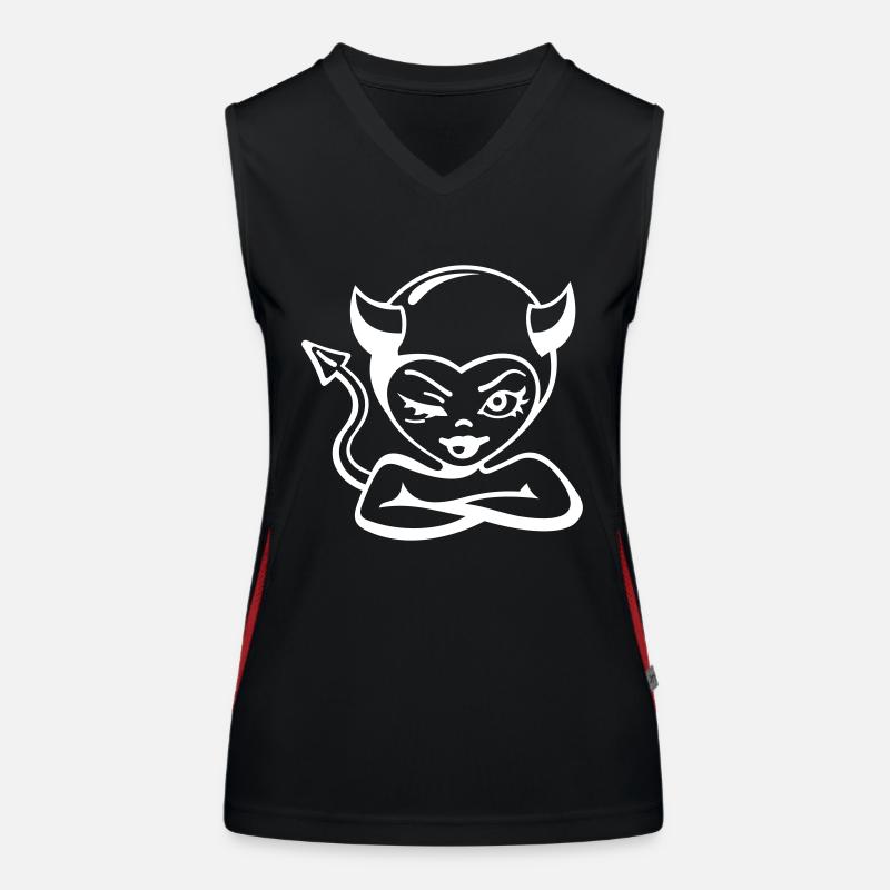 Devil Woman - Devil Women's Functional Contrast Tank Top