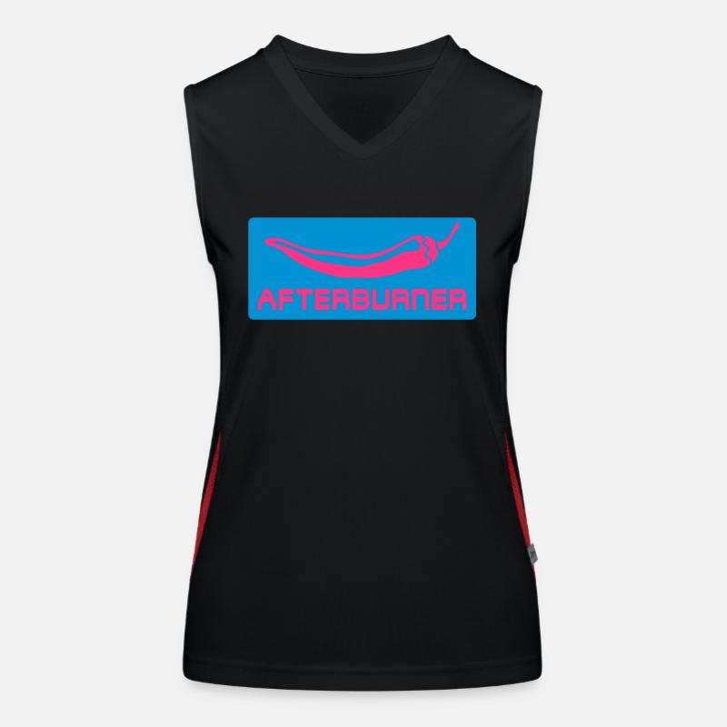 Afterburner – Chili burns twice Women's Functional Contrast Tank Top