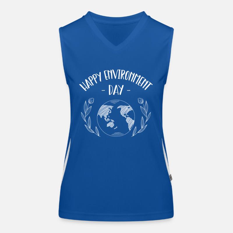Weltumwelttag Funktionelles Kontrast-Tank Top für Frauen