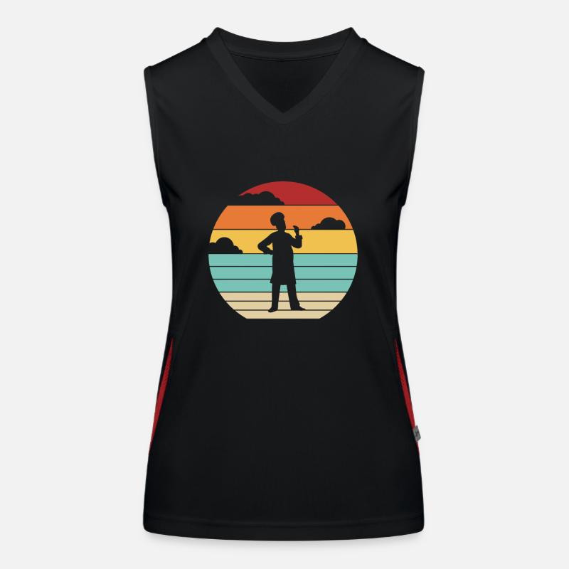 Retro Confectioner, Hobby Baker, Bakery, Master Baker Women's Functional Contrast Tank Top