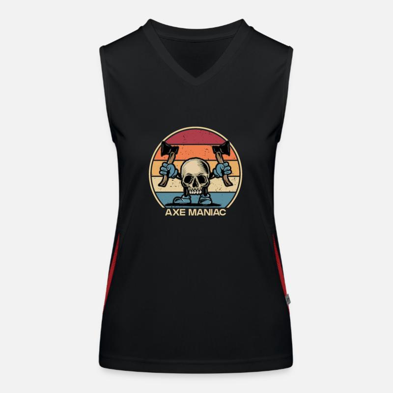 Axe Maniac Axe Throwing Competition Game Axe Women's Functional Contrast Tank Top