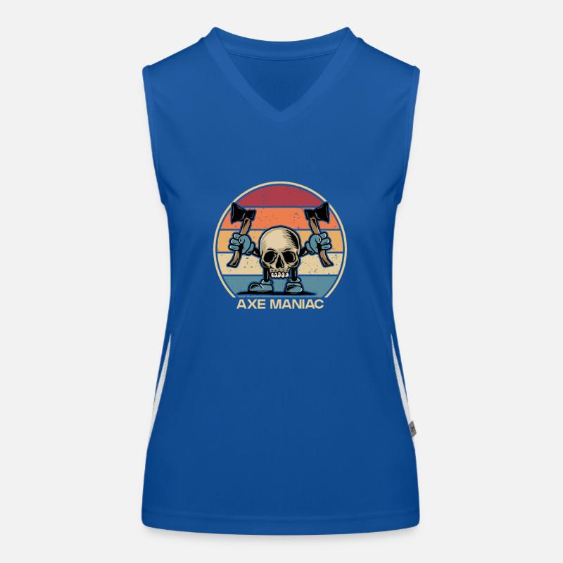 Axe Maniac Axe Throwing Competition Game Axe Women's Functional Contrast Tank Top