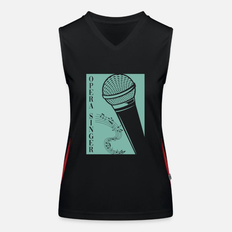 Opera Singer Opera House Vocalist Tenor Singer Women's Functional Contrast Tank Top