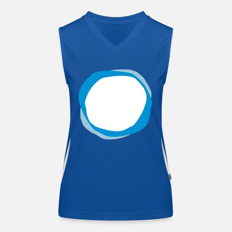 cercles psychédéliques Débardeur respirant contrasté Femme