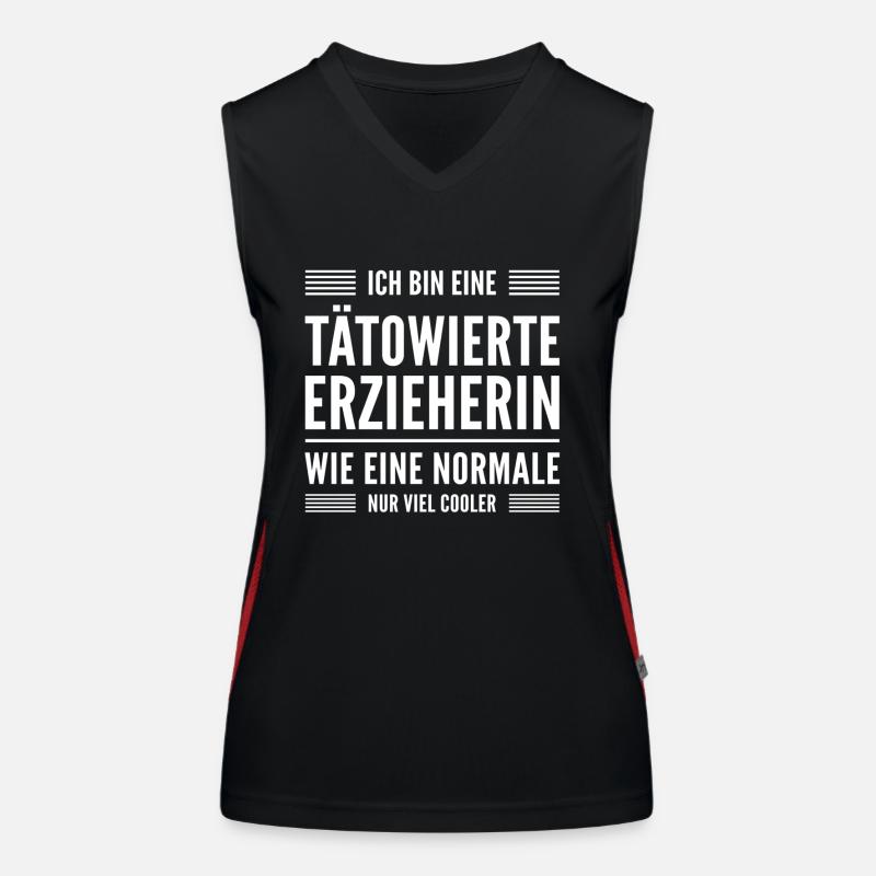 Erzieherin T-Shirt Geschenk Funktionelles Kontrast-Tank Top für Frauen
