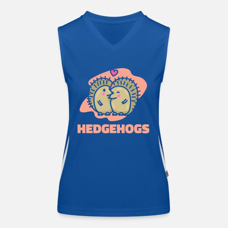 Valentinstag Geschenk Igel Funktionelles Kontrast-Tank Top für Frauen