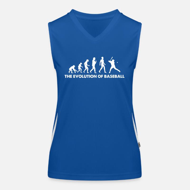 L’évolution du baseball Débardeur respirant contrasté Femme