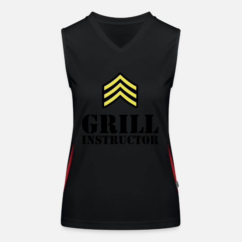 Grill Instructor Funktionelles Kontrast-Tank Top für Frauen
