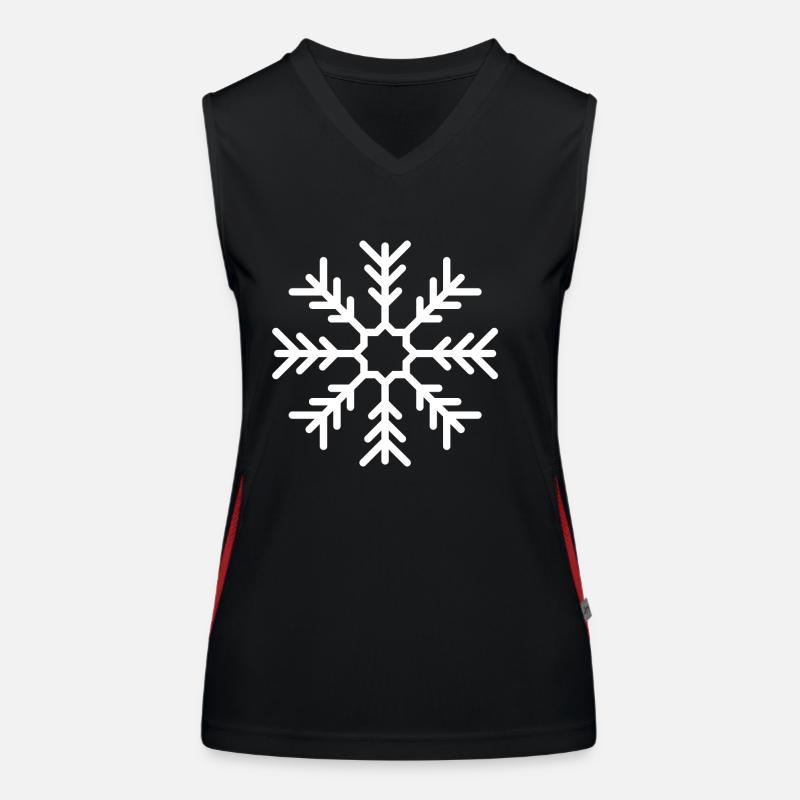 Flocon de neige Débardeur respirant contrasté Femme