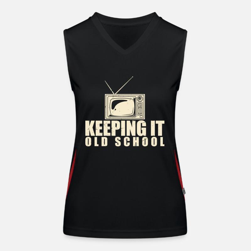 Keeping It Old School Women's Functional Contrast Tank Top