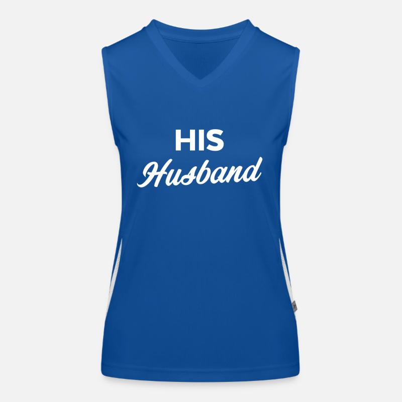 Sein Ehemann Funktionelles Kontrast-Tank Top für Frauen