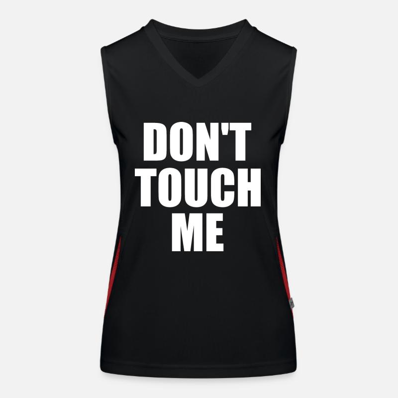 Dont touch me Débardeur respirant contrasté Femme