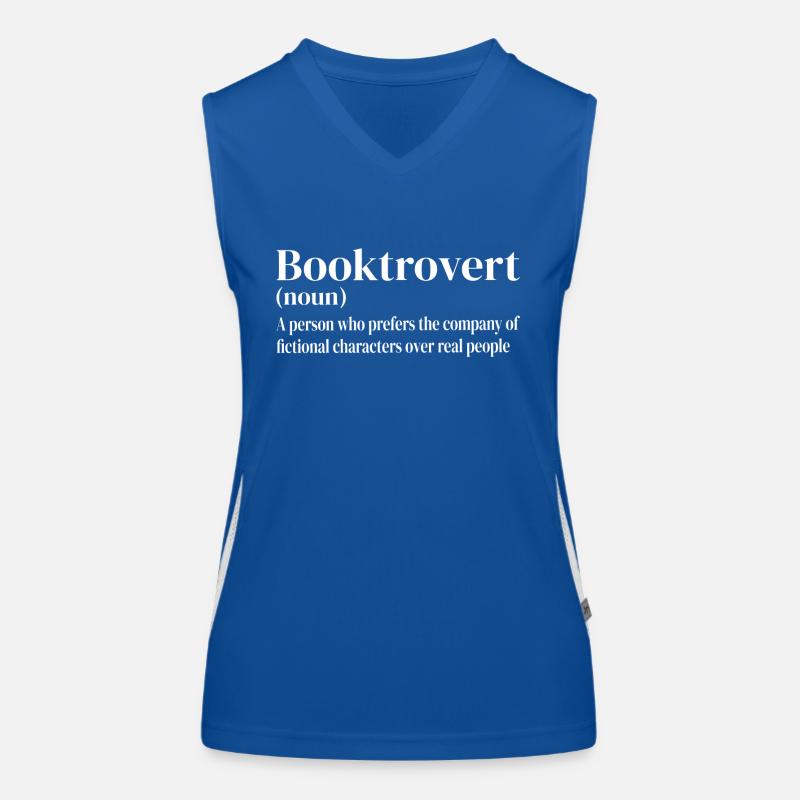 Booktrovert Definition Women's Functional Contrast Tank Top