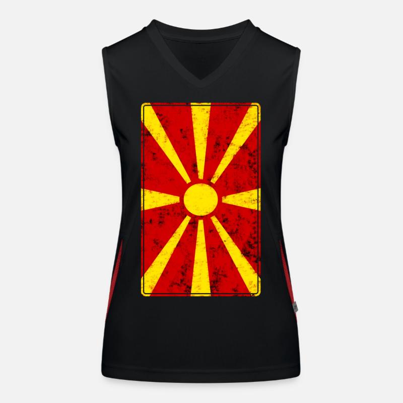 Macedonia Women's Functional Contrast Tank Top
