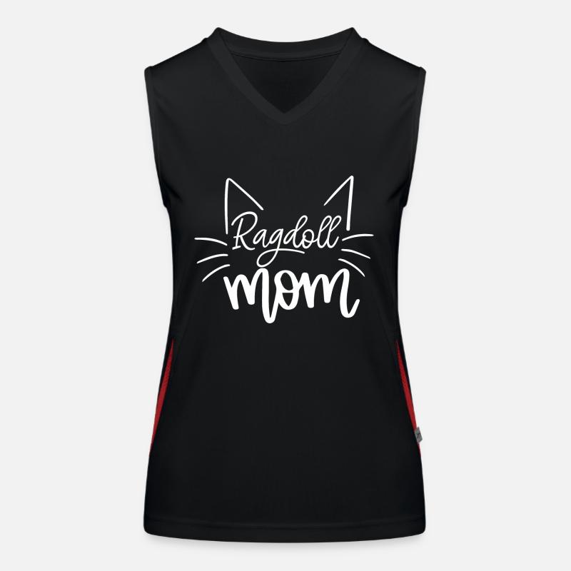 Ragdoll Mutter, Ragdoll Katze Besitzer Geschenk, Lustiges Kätzchen Funktionelles Kontrast-Tank Top für Frauen