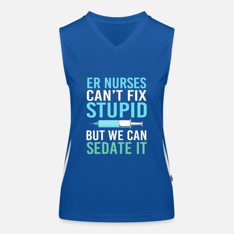 Notfall Krankenschwester Funktionelles Kontrast-Tank Top für Frauen