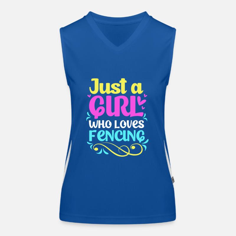 Fechten Funktionelles Kontrast-Tank Top für Frauen