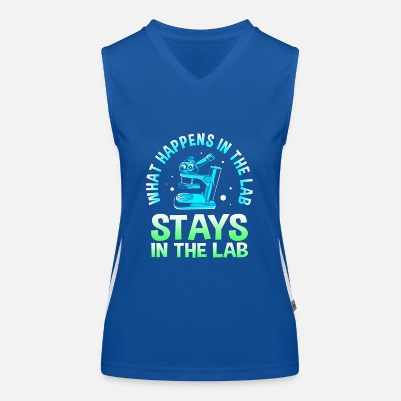 Laboratory Bio Chemistry Microscope Laboratory Women's Functional Contrast Tank Top